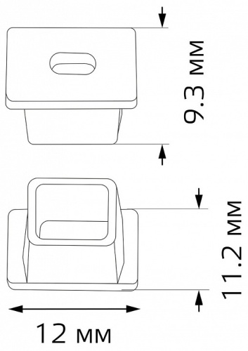 Набор заглушек для профиля с отверстием Gauss  BT483 в Нижнем Новгороде фото 2