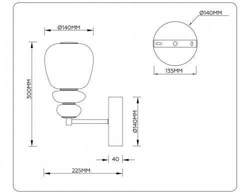 Бра Ambrella Light LH LH53168 в Нижнем Новгороде фото 3
