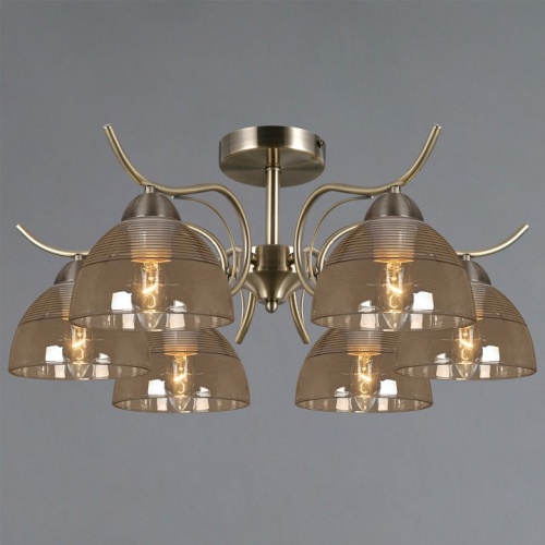 Люстра на штанге ILLUMICO AREZZO IL0733-6CSQ-25 AB AREZZO в Нижнем Новгороде