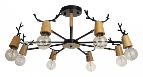 Люстра на штанге Loft it Sven 10024/8 Black в Нижнем Новгороде