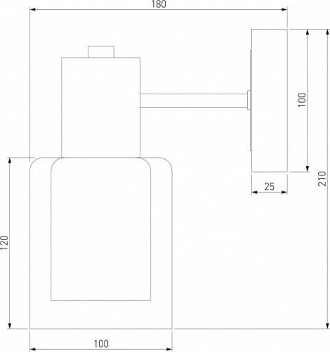 Бра Eurosvet Notion 70219/1 черный/античная бронза в Нижнем Новгороде фото 3