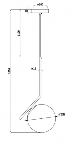 Подвесной светильник Freya Sara FR5129PL-01BS в Бородино фото 2