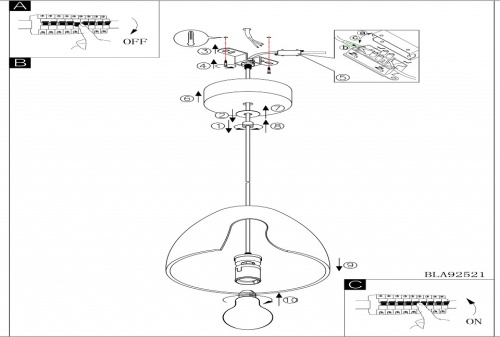 Подвесной светильник Eglo Pratella 92521 в Нижнем Новгороде фото 2