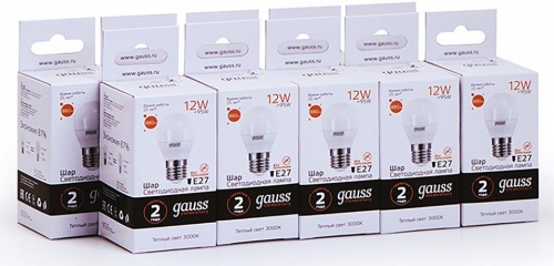 Лампа светодиодная Gauss LED Elementary E27 12Вт 3000K 53212 в Нижнем Новгороде фото 4