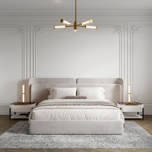 Люстра на штанге Eurosvet Stark 50386/5 LED латунь в Нижнем Новгороде фото 3