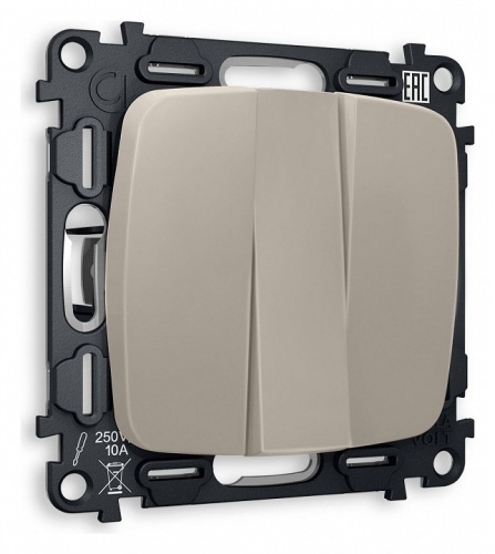 Выключатель трехклавишный без рамки Ambrella Volt OMEGA MO365010 в Нижнем Новгороде