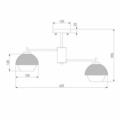 Люстра на штанге Eurosvet Nocciola 70106/6 черный в Белово фото 4