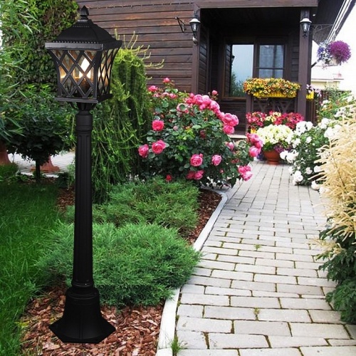 Наземный высокий светильник 09017-0.7-001SL 0.8M BK в Нижнем Новгороде фото 3