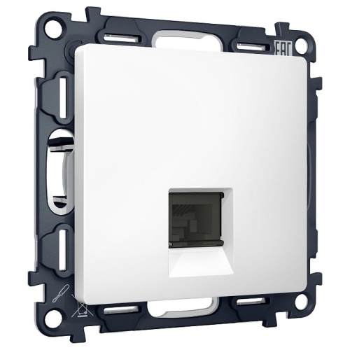 Розетка Ethernet RJ-45 и со шторками, без рамки Ambrella Volt ALFA MA132005 в Нижнем Новгороде