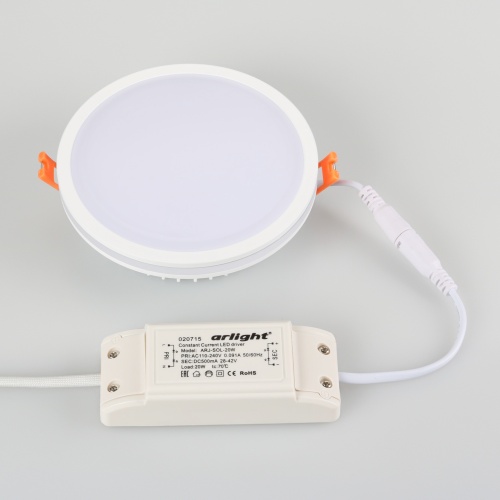 Светодиодная панель LTD-135SOL-20W White (Arlight, IP44 Пластик, 3 года) в Качканаре фото 10