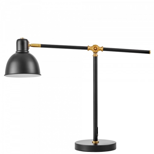 Настольная лампа офисная LUMINA DECO ZULA LDT 7736-1 BK+MD в Нижнем Новгороде фото 2