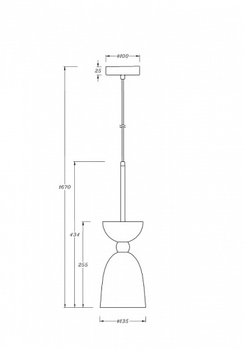 Подвесной светильник Maytoni Cloches MOD113PL-01W в Яранске фото 3