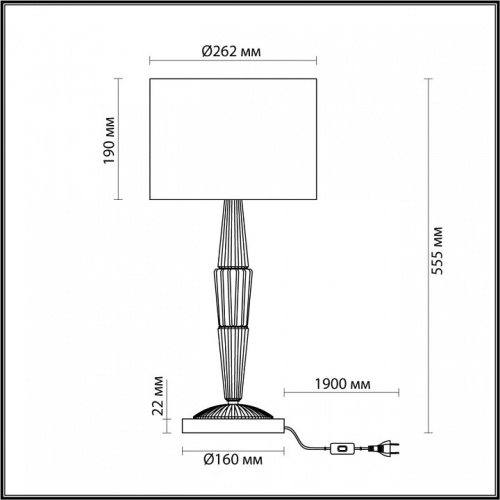 Настольная лампа декоративная Odeon Light Latte 5403/1T в Белово фото 6