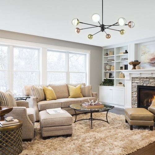 Люстра на штанге Escada DIVERSE 10271/8LED Gold/Copper в Нижнем Новгороде фото 2