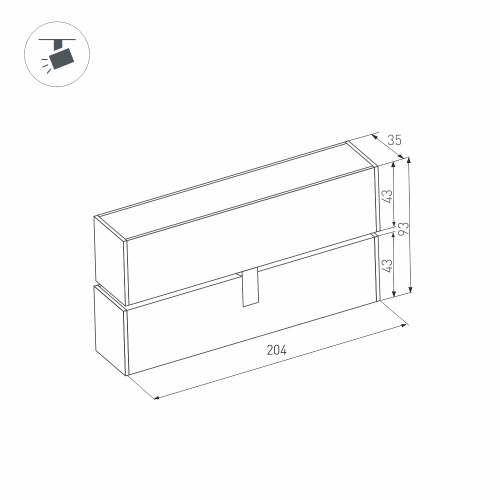 Светильник MAG-FLAT-FOLD-45-S205-6W Warm3000 (WH, 100 deg, 24V) (Arlight, IP20 Металл, 5 лет) в Нижнем Новгороде фото 3