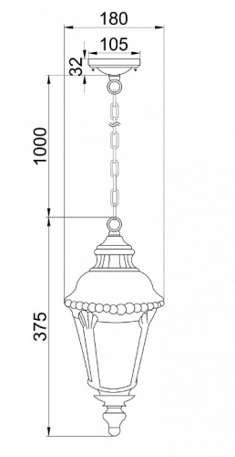 Подвесной светильник Maytoni Goiri O029PL-01BZ в Белово фото 2