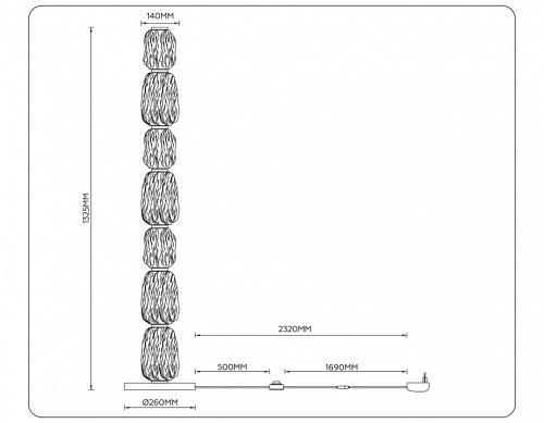 Торшер Ambrella Light LH LH30112 в Нижнем Новгороде фото 4