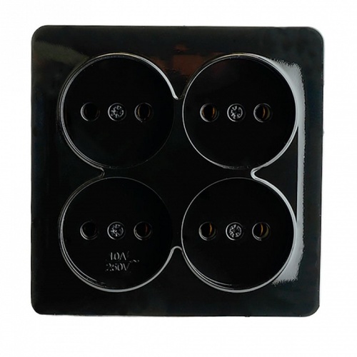 Розетка четверная без заземления Stekker София 49321 в Нижнем Новгороде фото 3