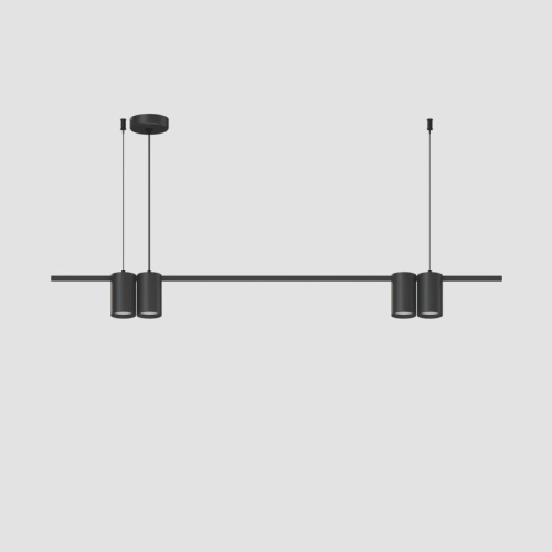 DK4061-BK Подвесной светильник ORBIT, IP20, 4xGU10 LED до 15 Вт, черный матовый, алюминий в Заречном фото 2