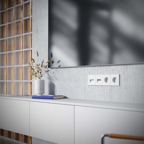 ТВ-розетка и розетка Ethernet RJ-45 без рамки Voltum S70 VLS060702 в Нижнем Новгороде фото 6