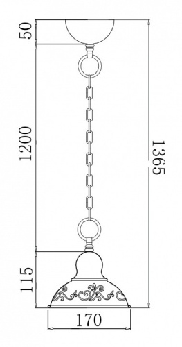 Подвесной светильник Freya Benoit FR2566-PL-01-WG в Нижнем Новгороде фото 3