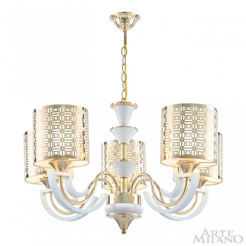 Подвесная люстра Arte Milano Florentia-8857 308857/5 Wh/Gd в Нижнем Новгороде фото 4