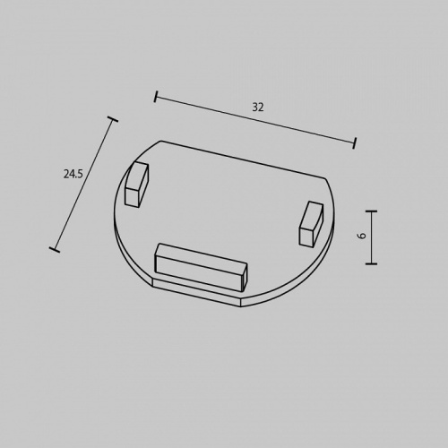 Заглушка для трека Maytoni Accessories for tracks Exility TRAM034EC-R-41B в Яранске фото 6