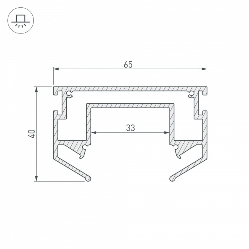 Профиль-держатель Arlight LGD-STRETCH-4TR 033090 в Нижнем Новгороде фото 2