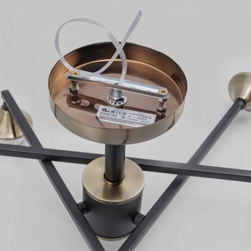 Люстра на штанге Imex MD.4212 MD.4212-6-S-BK+AB в Нижнем Новгороде фото 2