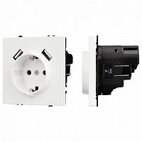 Розетка с заземлением и 2хUSB type A, без рамки Arlight SCT 054288 в Нижнем Новгороде