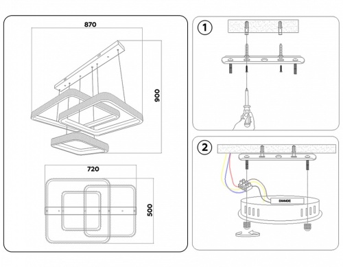 Подвесной светильник Ambrella Light FA FA6166 в Нижнем Новгороде фото 2