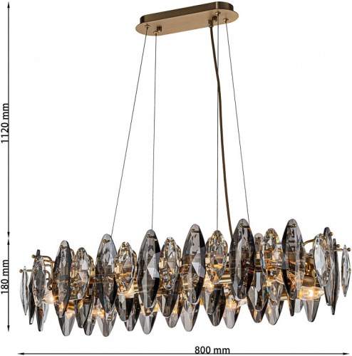 Подвесная люстра Favourite Glans 4303-8PC в Нижнем Новгороде фото 2