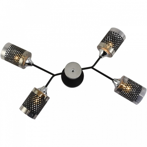 Люстра на штанге 01405-3.3-04B BK+CR в Нижнем Новгороде фото 3