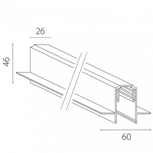Трек встраиваемый Lightstar Uno 509227 в Нижнем Новгороде фото 2
