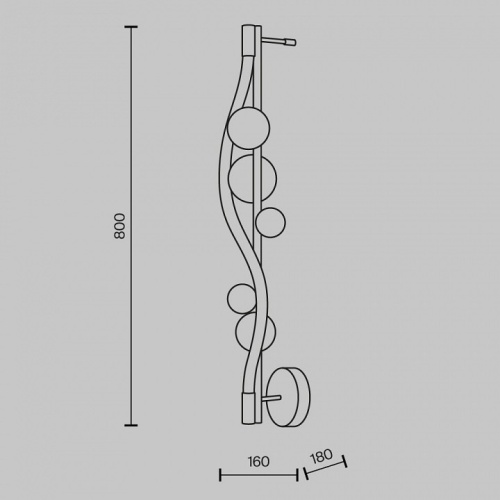 Накладной светильник Maytoni Oasis MOD289WL-L18BS3K в Нижнем Новгороде фото 4