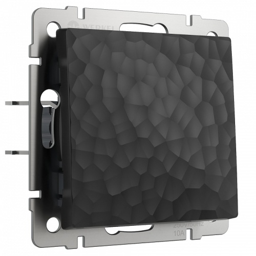 Выключатель проходной одноклавишный без рамки Werkel Hammer черный W1212008 в Нижнем Новгороде