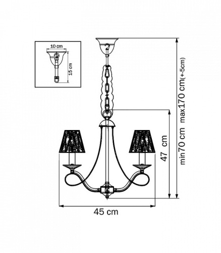 Подвесная люстра Lightstar Riccio 705032K в Сельцо фото 2