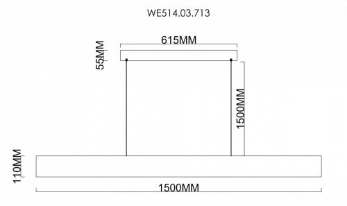 Подвесной светильник Wertmark Edda WE514.03.713 в Бугульме фото 2