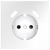 Накладка для розетки с заземлением и со шторками и 2хUSB type A Voltum S70 VLS000902 в Нижнем Новгороде