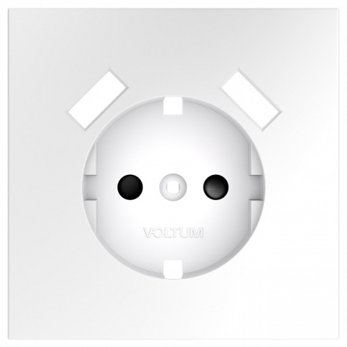 Накладка для розетки с заземлением и со шторками и 2хUSB type A Voltum S70 VLS000902 в Нижнем Новгороде
