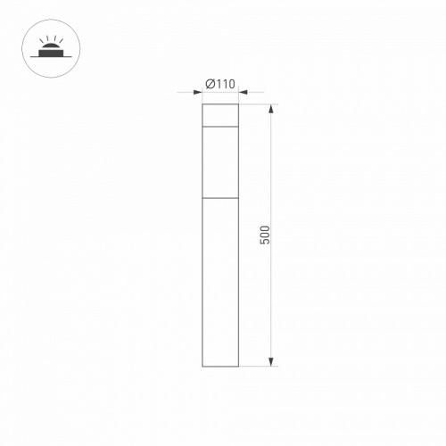 Наземный высокий светильник Arlight LGD-STEM 064682 в Нижнем Новгороде фото 2