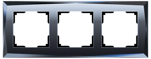 Рамка на 3 поста Werkel Diamant (черный) W0031208 в Нижнем Новгороде