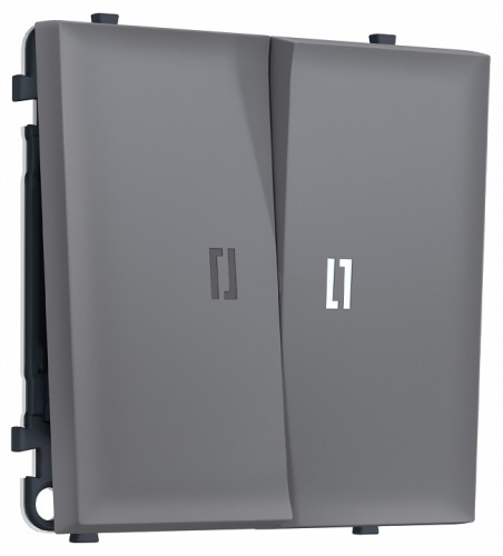 Выключатель двухклавишный с подсветкой без рамки Ambrella Volt MS MS864015 в Нижнем Новгороде
