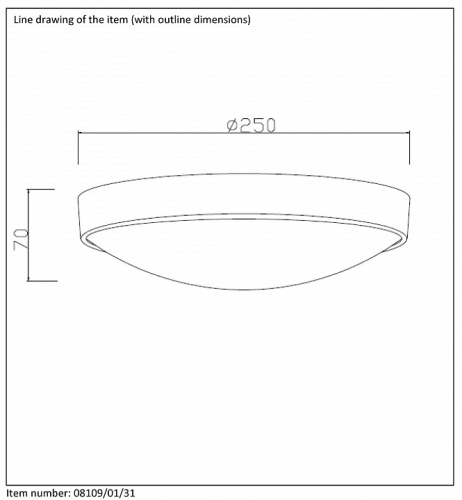 Накладной светильник Lucide Lex 08109/01/31 в Нижнем Новгороде фото 3