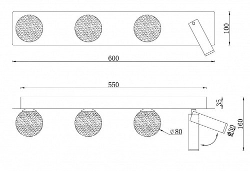 Бра iLedex Telescope W4774-60 SBK в Нижнем Новгороде фото 2