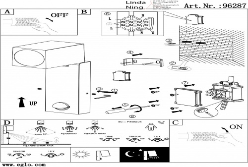 Светильник на штанге Eglo Sakeda 96287 в Нижнем Новгороде фото 2