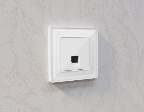 Розетка Ethernet RJ-45 и со шторками, без рамки Ambrella Volt ALFA MA112005 в Нижнем Новгороде фото 4