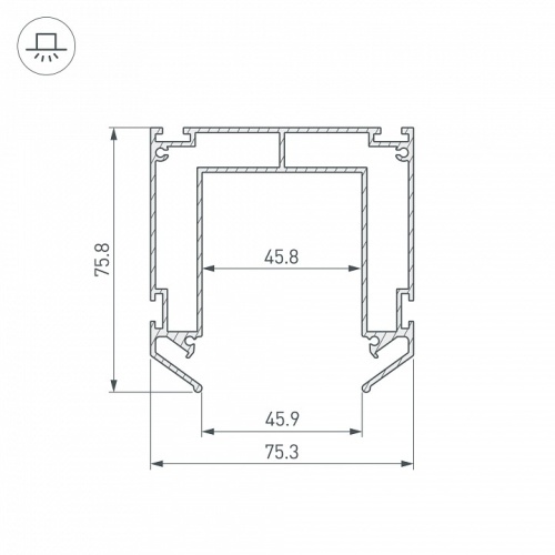 Профиль-держатель Arlight MAG-45 032752(2) в Нижнем Новгороде фото 2