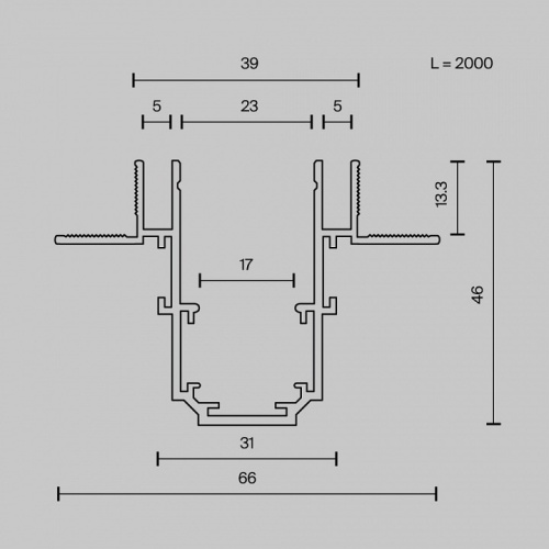 Трек встраиваемый Maytoni Busbar trunkings Exility TRX034LS-222B в Яранске фото 7