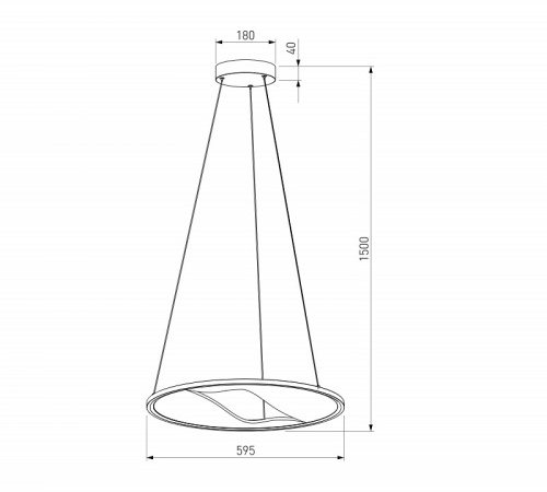 Подвесной светильник Eurosvet Occhio 40027/1 LED серый в Нижнем Новгороде фото 2